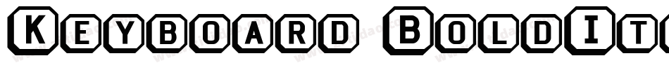 Keyboard BoldItalic字体转换